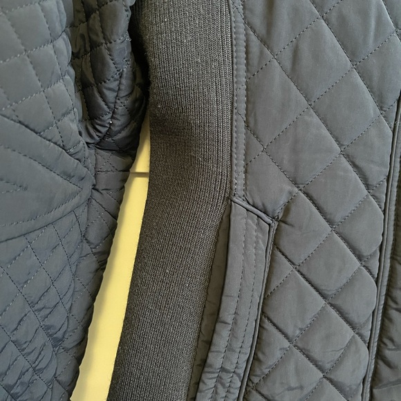 Zara navy quilted jacket - Picture 4 of 7